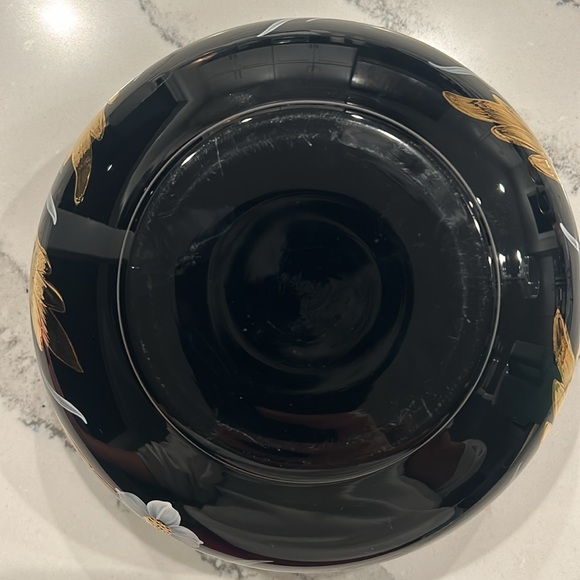 Bohemia Czechoslovakia handmade Crystalex bowl. 7 1/2 diameter. - Picture 4 of 4